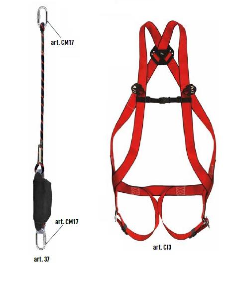 AEREA - KIT IMBRAC+CORD.CON ASS.+ 2 MOSCHET (CKIT03)