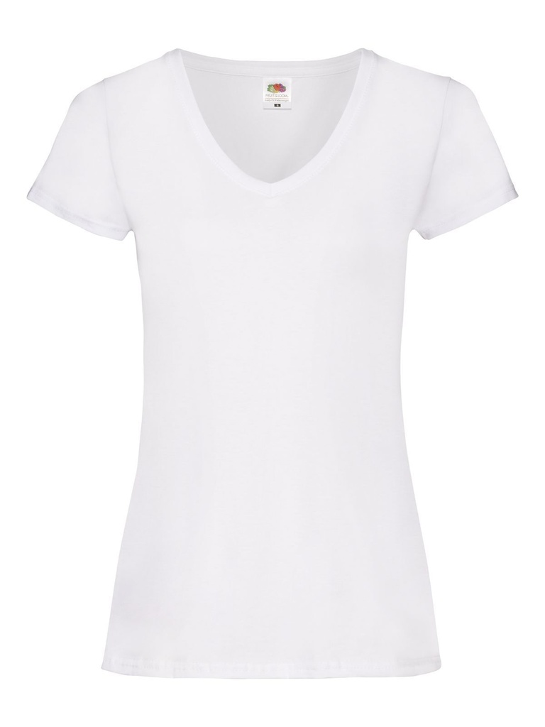 FRUIT OF THE LOOM - Ladies Valueweight V-Neck T