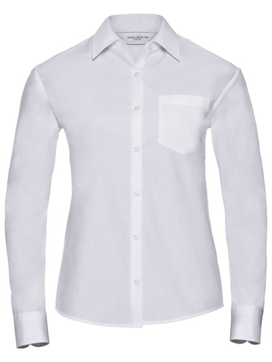 RUSSELL EUROPE - Ladies' Long Sleeve Pure Cotton Poplin Shirt