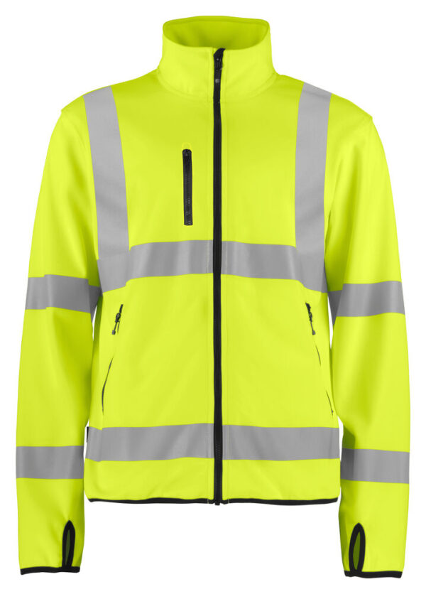 6105 hi vis giacca softshell en iso 20471 – classe 3