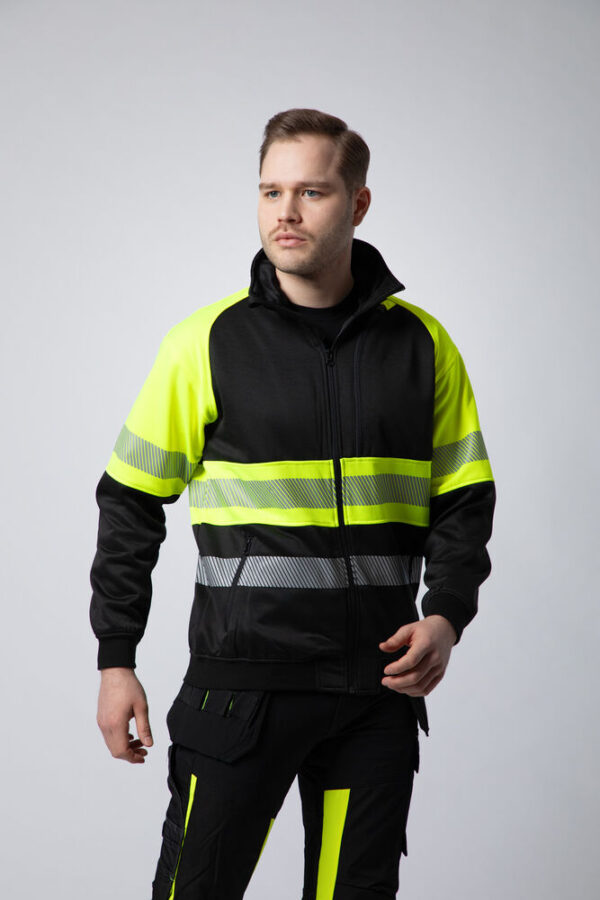 6120 hi vis felpa cardigan en iso 20471 – classe 1