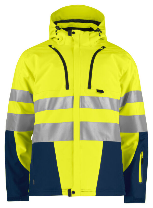 6420 hi vis giacca softshell imbottita en iso 20471 – classe 3/2