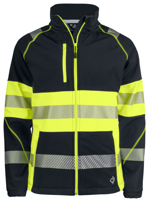 6443 hi vis giacca softshell en iso 20471 – classe 1