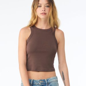 women’s micro rib racer tank