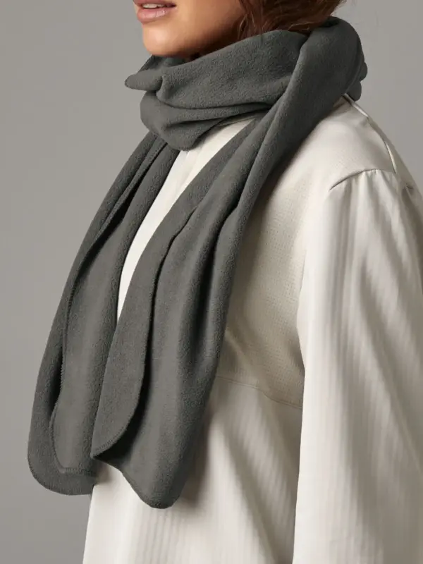 recycled fleece scarf