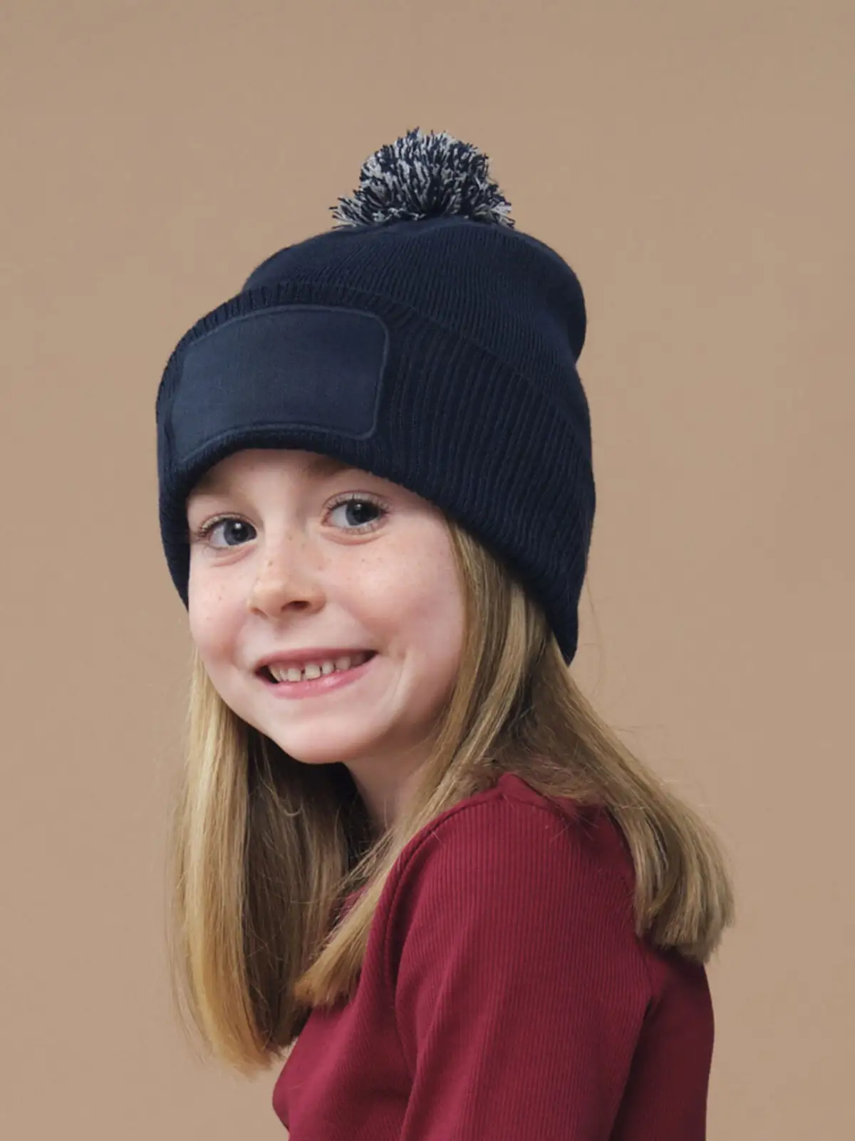 berretto con toppa snowstar per bambini berretto con toppa snowstar per bambini