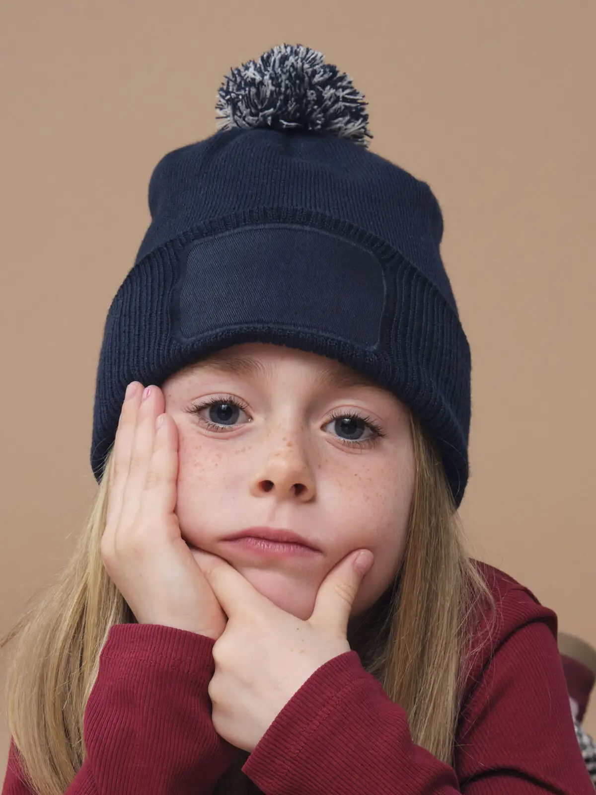 berretto con toppa snowstar per bambini berretto con toppa snowstar per bambini
