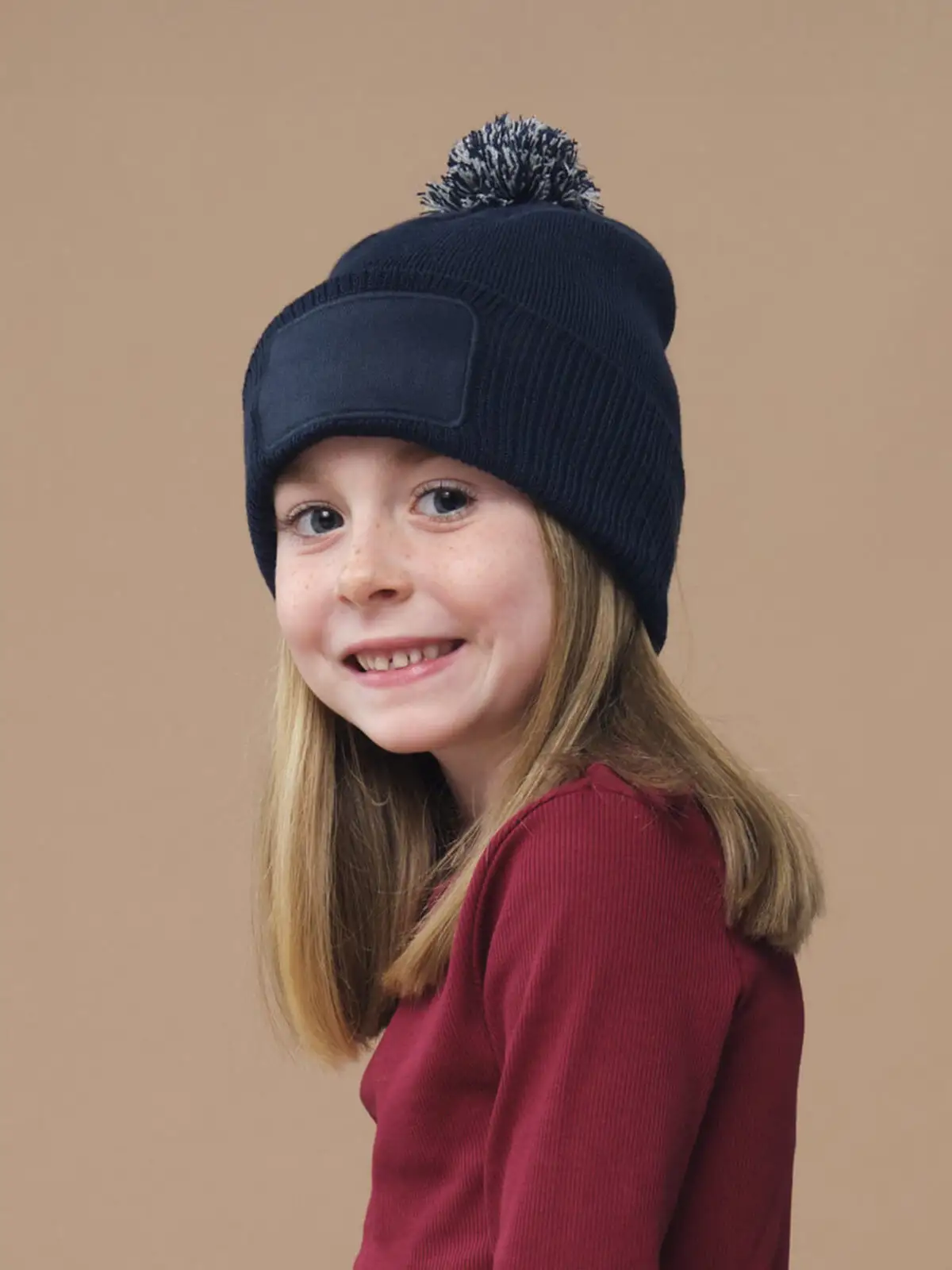 berretto con toppa snowstar per bambini berretto con toppa snowstar per bambini