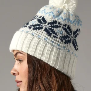 fair isle snowstar beanie