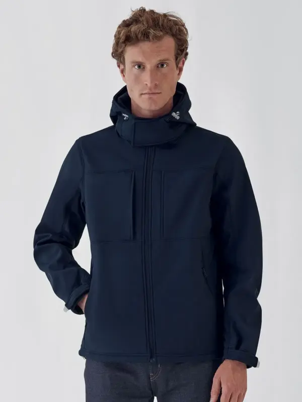 hooded softshell /men