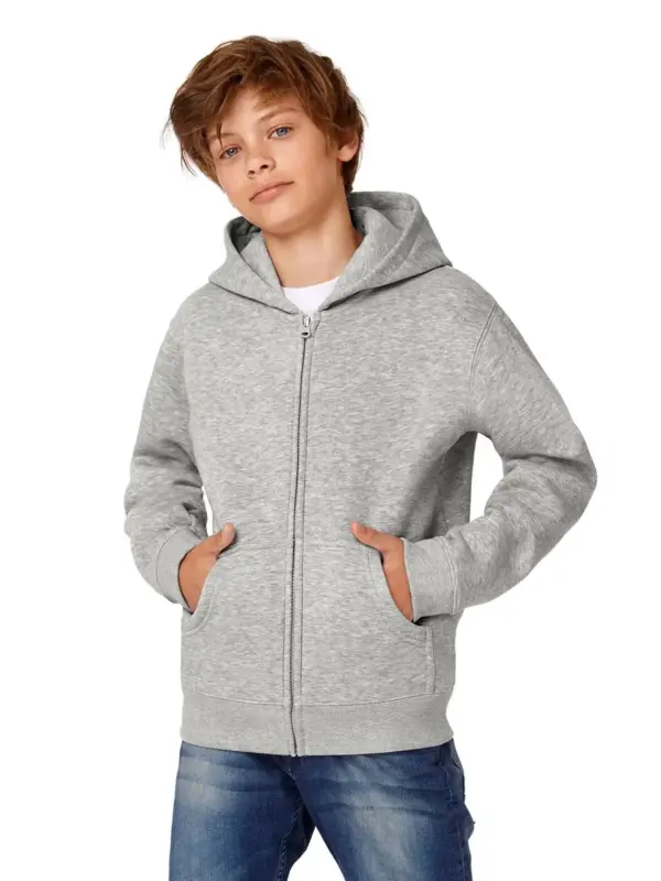 hooded full zip /kids