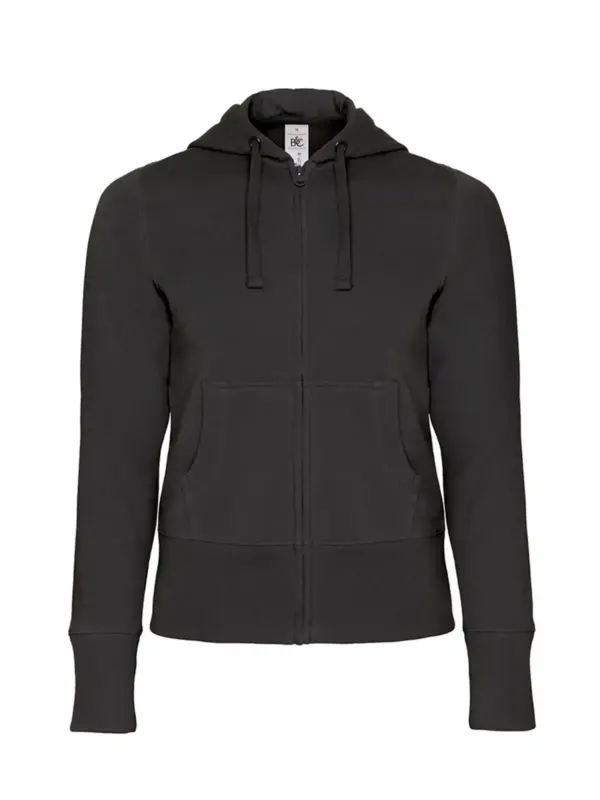 hooded full zip/women