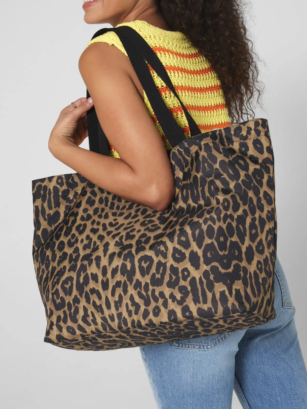 leopard print carryall tote bag leopard print carryall tote bag