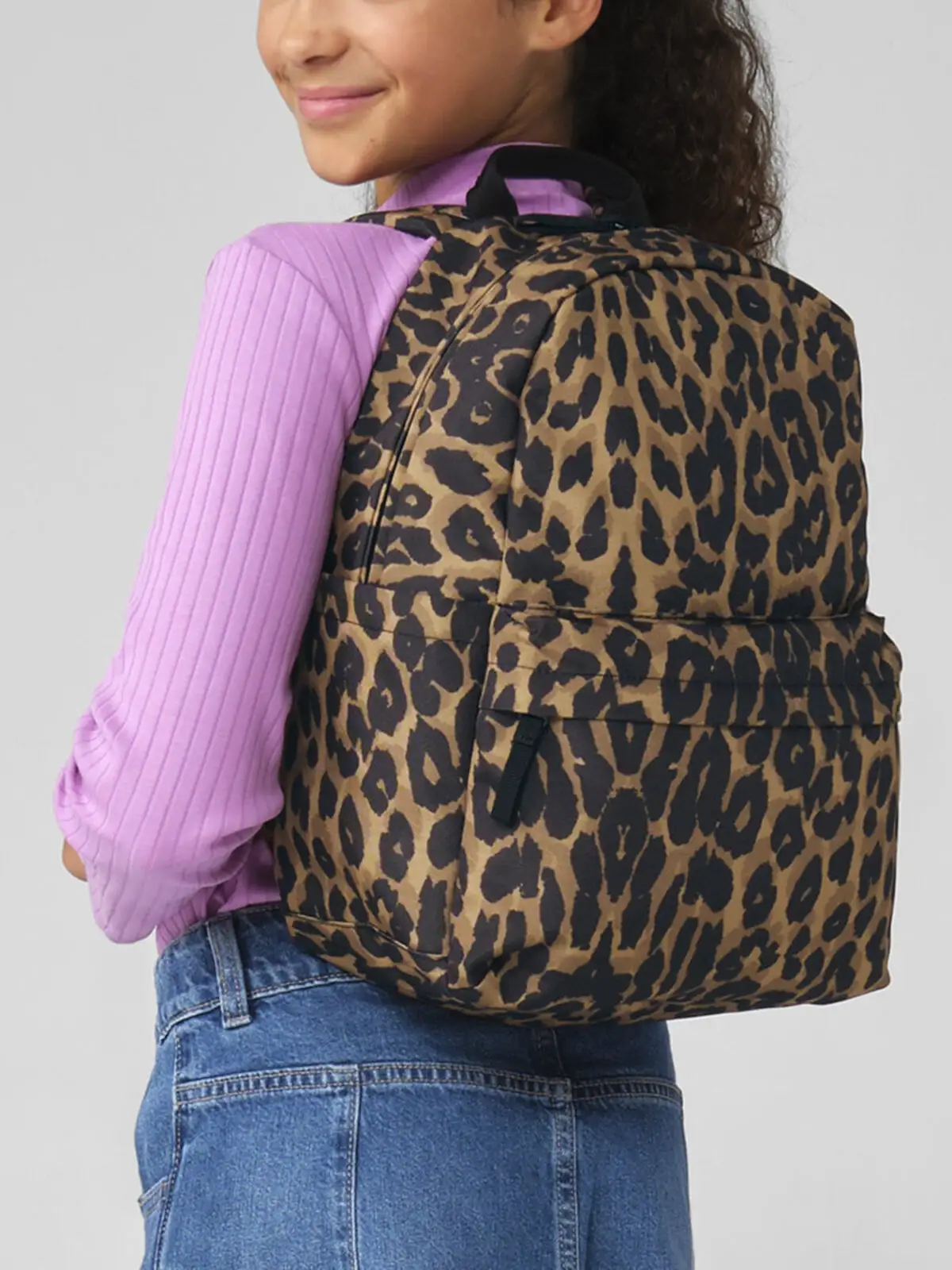leopard print mini backpack leopard print mini backpack