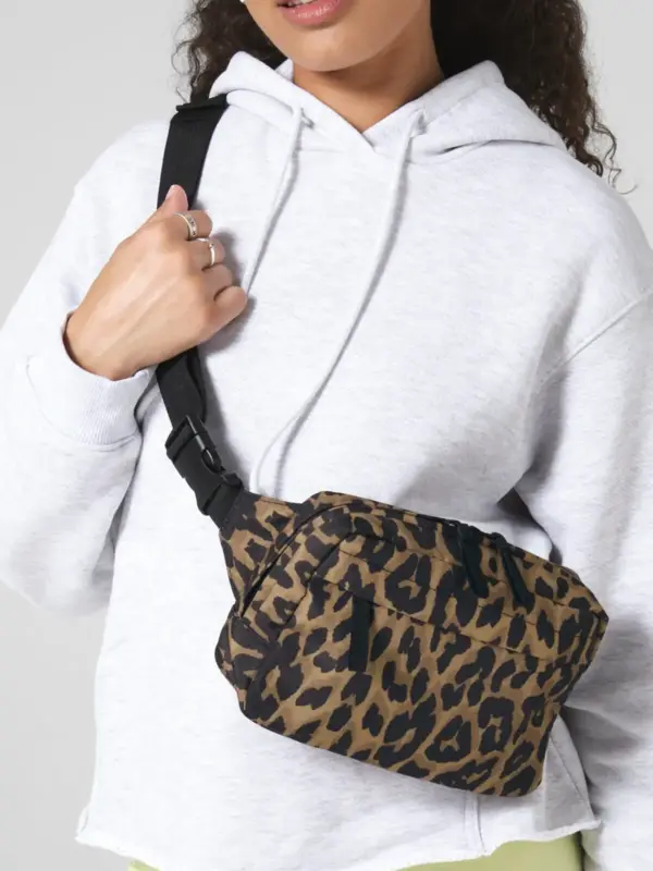 leopard print cross body bag
