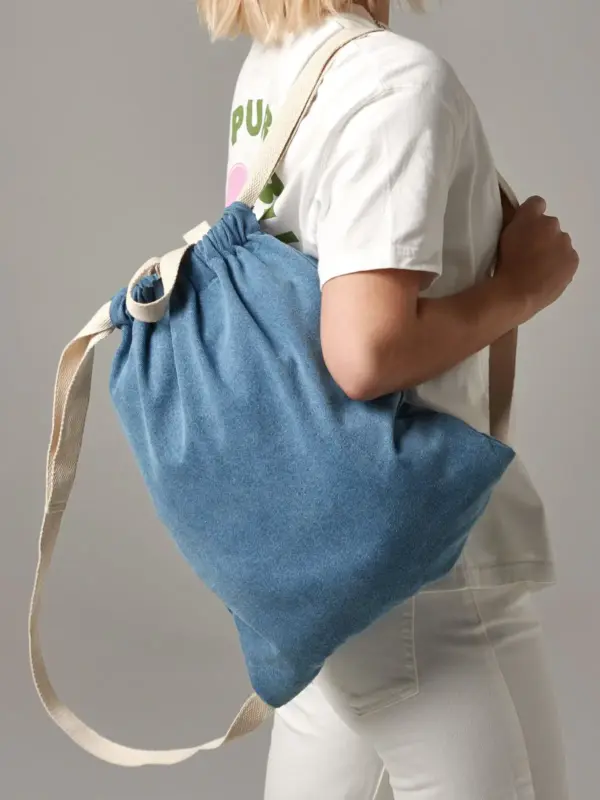 denim gymsac