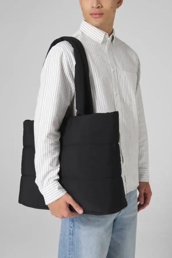 quilted tote bag