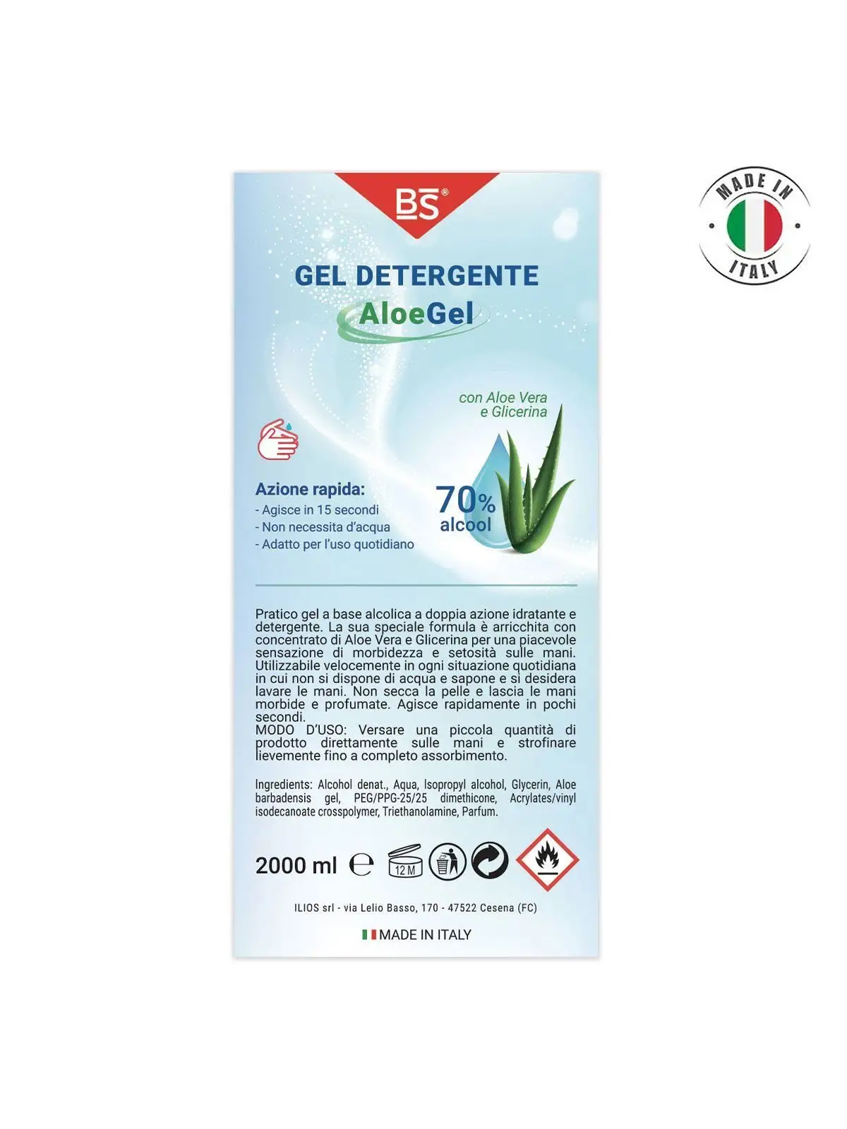 gel detergente mani 2000ml tappo a vite gel detergente mani 2000ml tappo a vite