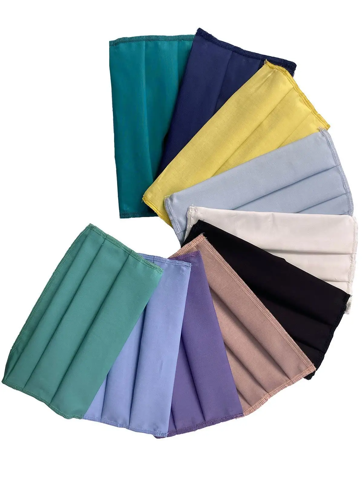mascherina pieghettata popeline colori assortiti mascherina pieghettata popeline colori assortiti