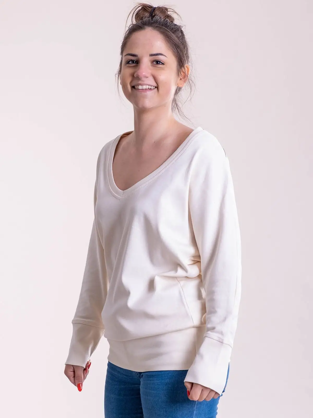 maxi felpa donna a v maxi felpa donna a v
