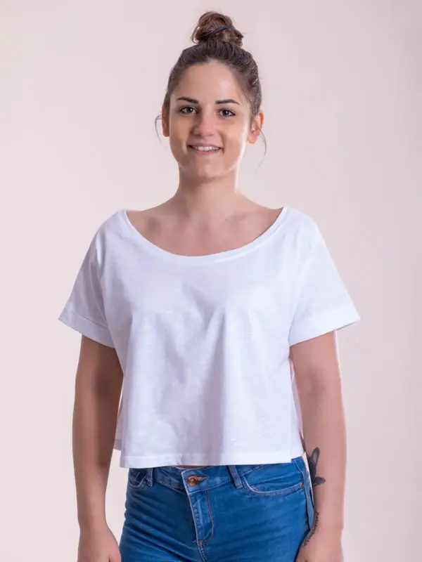 t shirt donna crop