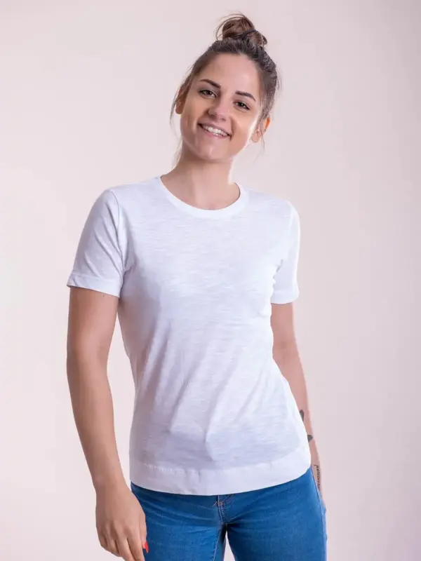 t shirt donna slub