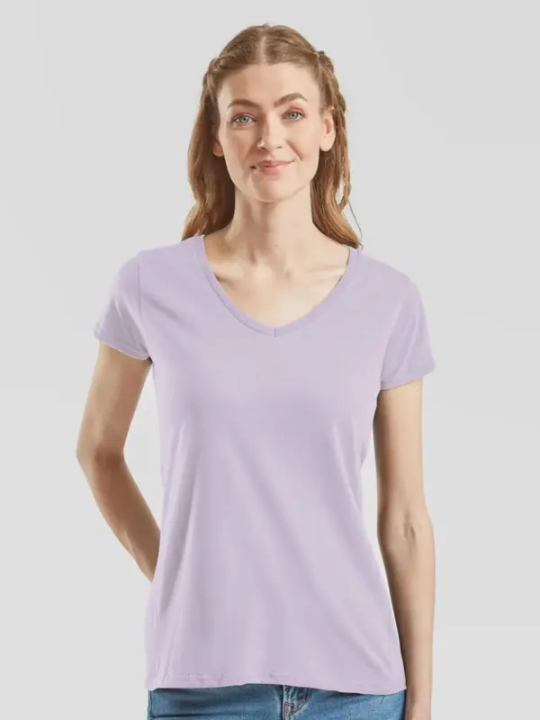 ladies 150 v neck t