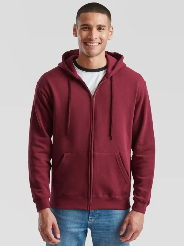 classic hooded sweat jacket