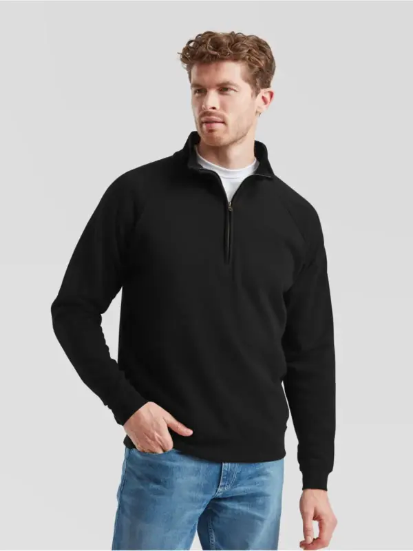 classic zip neck sweat