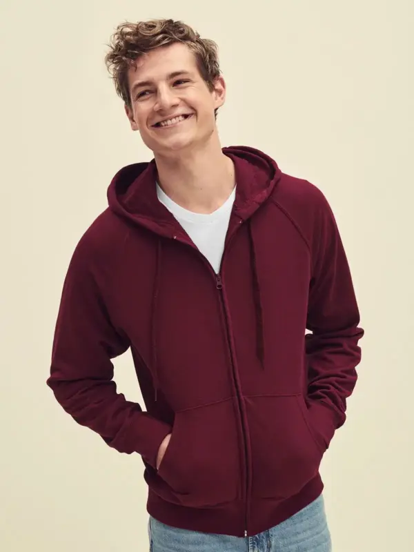 lightweight hooded sweat jacket