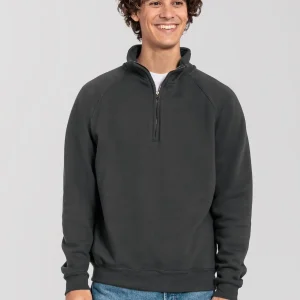 iconic premium zip neck sweat