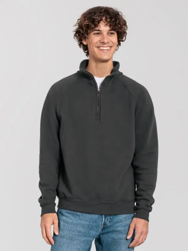 iconic premium zip neck sweat