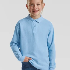 kids 65/35 long sleeve polo