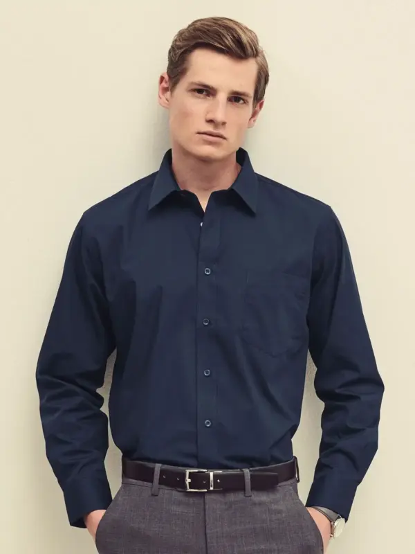 poplin shirt long sleeve