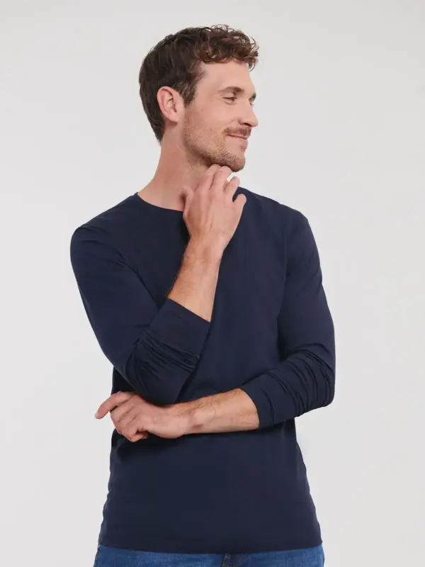 men’s pure organic l/s tee new
