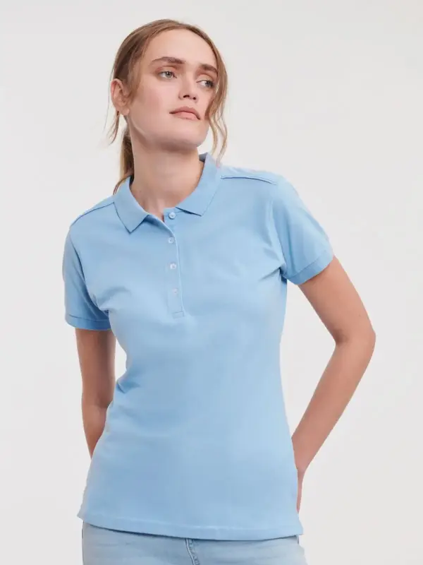 ladies’ stretch polo