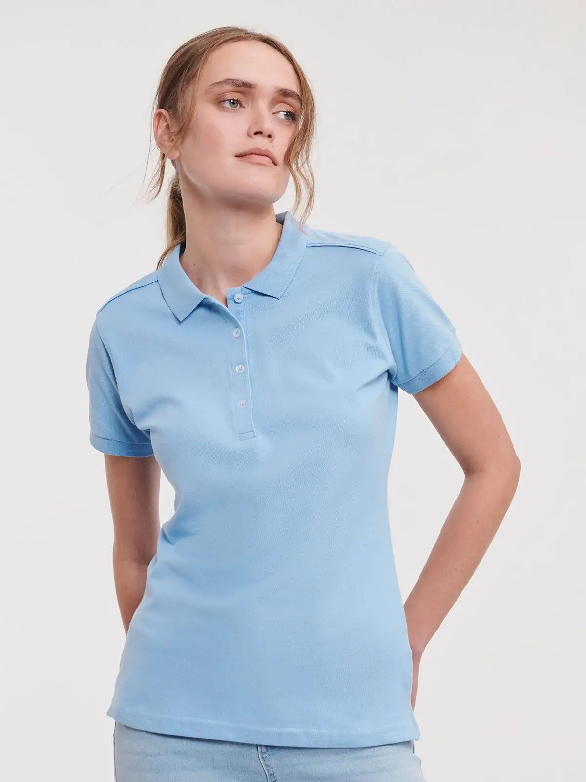 ladies’ stretch polo
