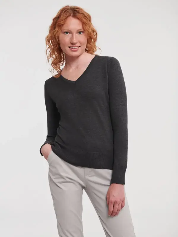 maglione donna scollo a v