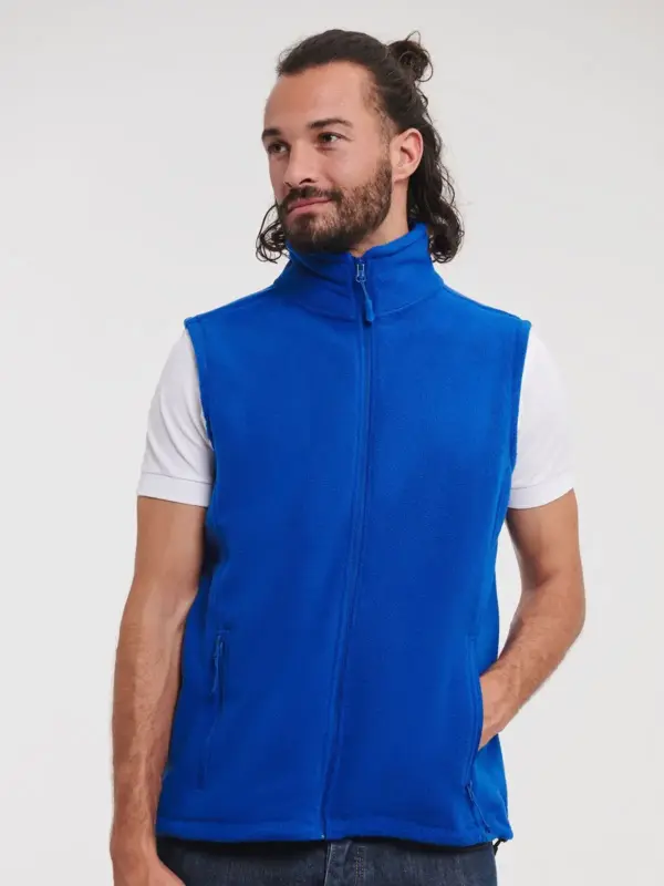 men’s outdoor fleece gilet
