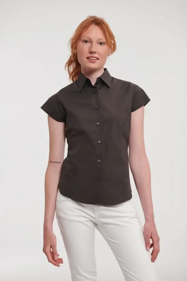 ladies’ short sleeve easy care fitted shirt