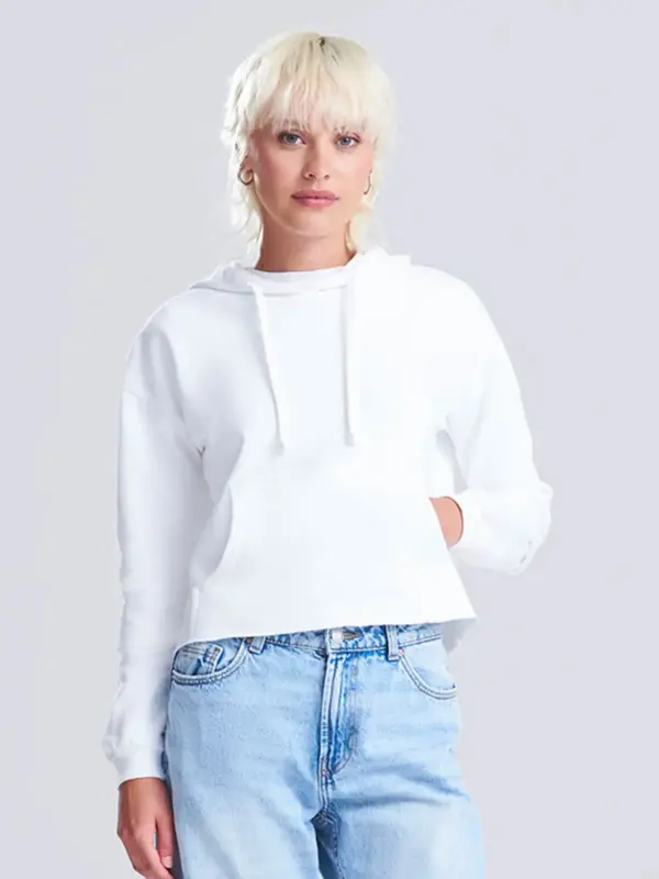 girlie cropped hoodie