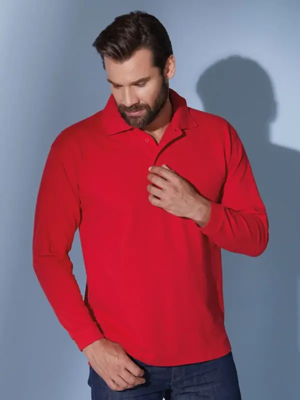 polo piqué long sleeved