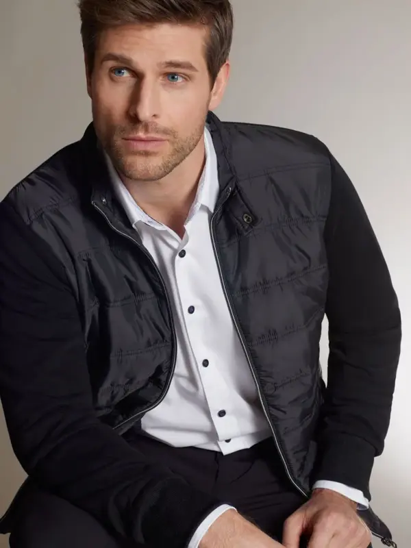 men’s hybrid sweat jacket