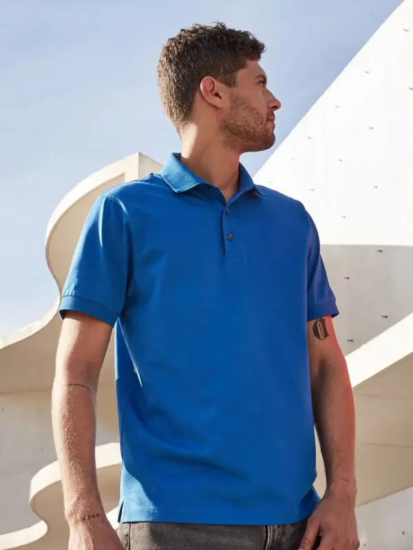 men’s mercerised polo