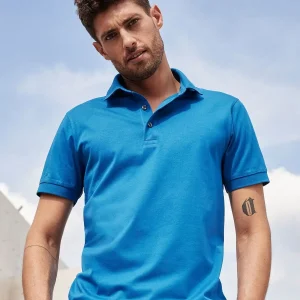 men’s mercerised polo slim fit