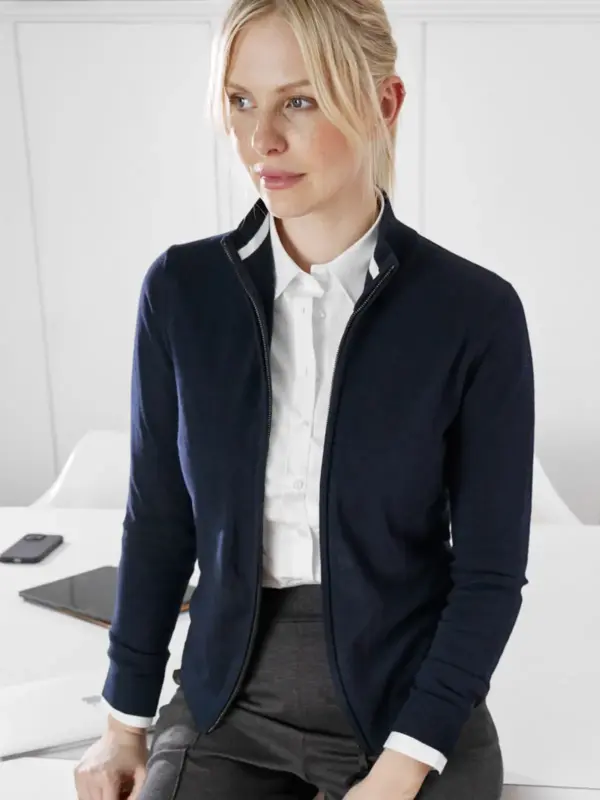 ladies’ zip cardigan