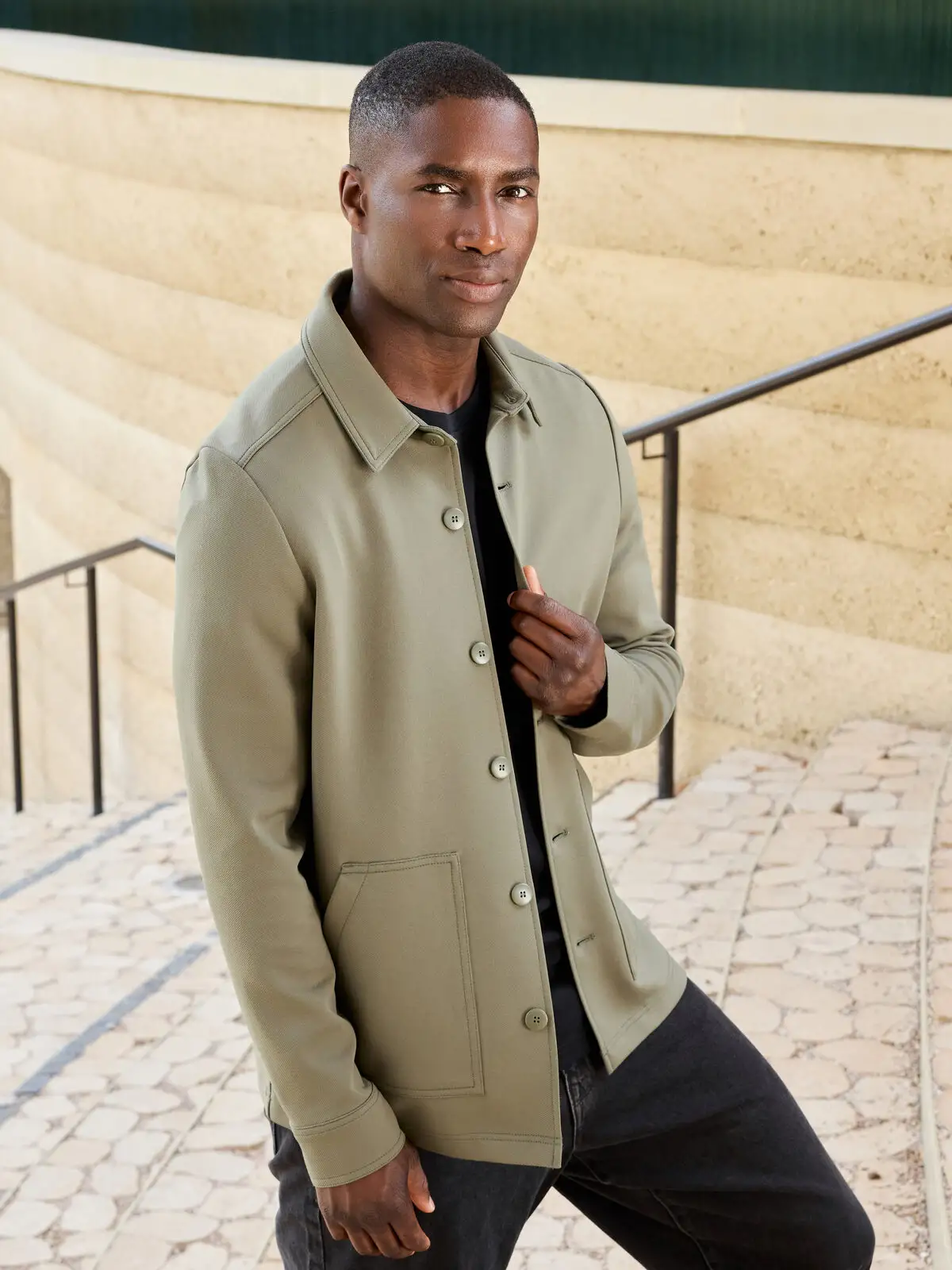 shirt jacket unisex ocs blended & grs shirt jacket unisex ocs blended & grs