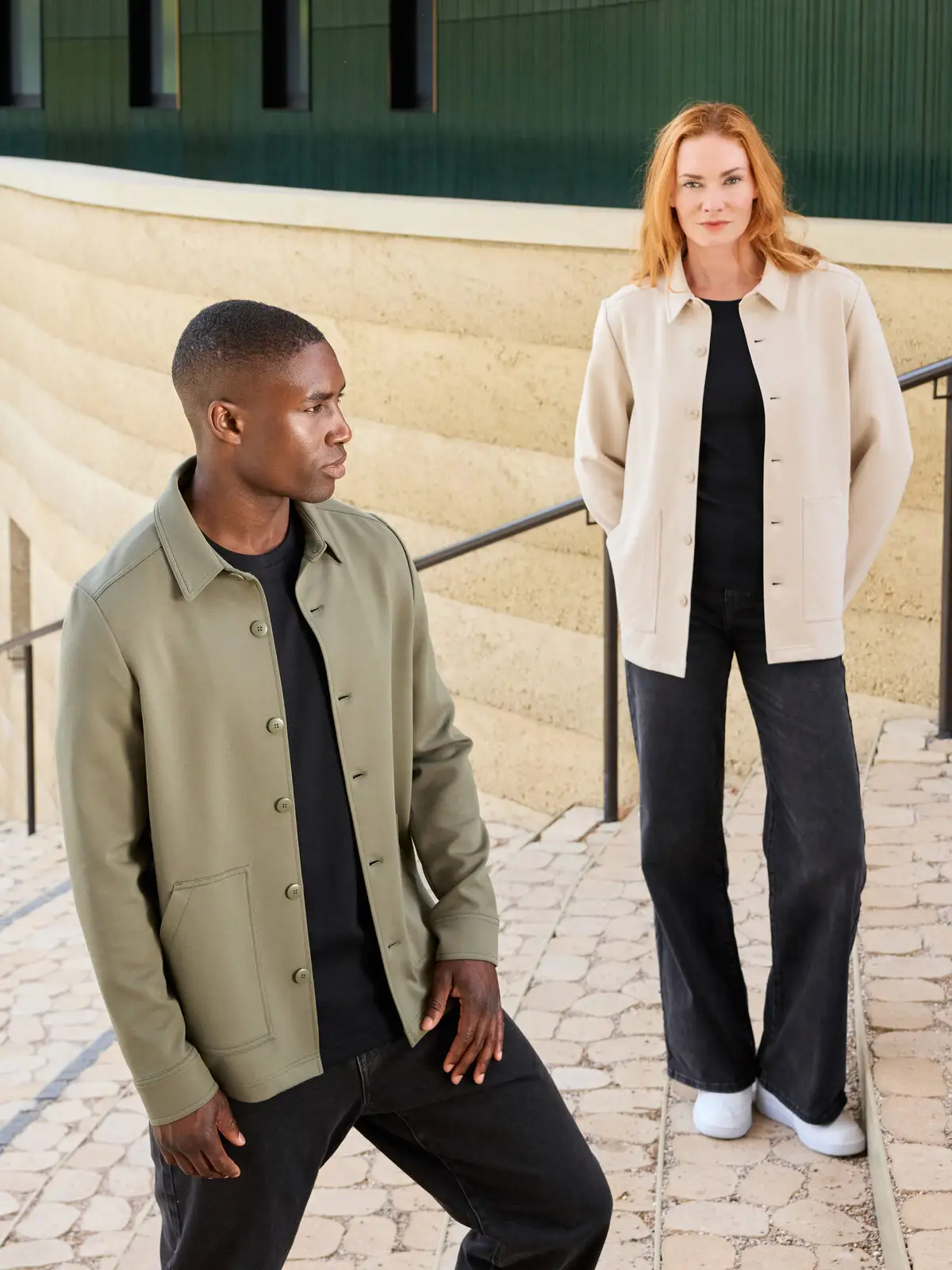 shirt jacket unisex ocs blended & grs shirt jacket unisex ocs blended & grs