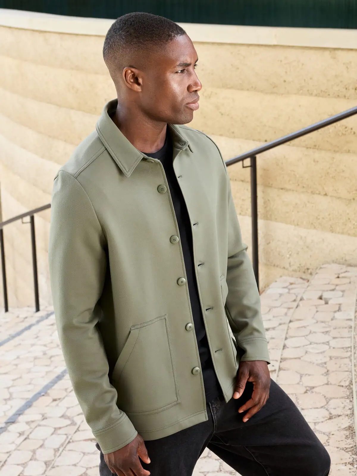 shirt jacket unisex ocs blended & grs shirt jacket unisex ocs blended & grs