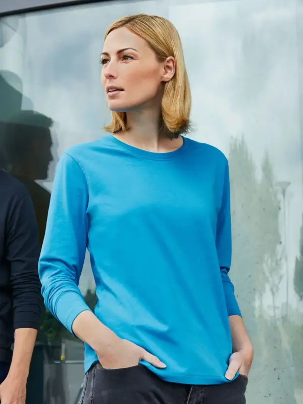 ladies’ bio stretch longsleeve work – solid